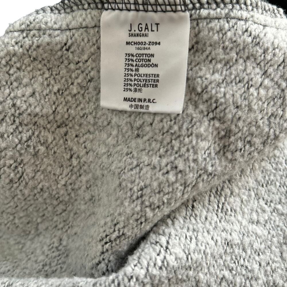 John Galt Brandy Melville Dark Gray Wide Leg Sweatpants Cozy Fleece One Size - Picture 4 of 4